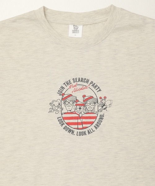 ALWAYS GOOD TIME（オルウェイズグッドタイム）の「【Where's Wally/ウォーリーを探せ】天竺 刺繍/プリント WIDEシルエット 半袖Tシャツ（Tシャツ/カットソー・レディース・オートミール/杢グレー/グリーン/グレー・M/L）」の22枚目の写真