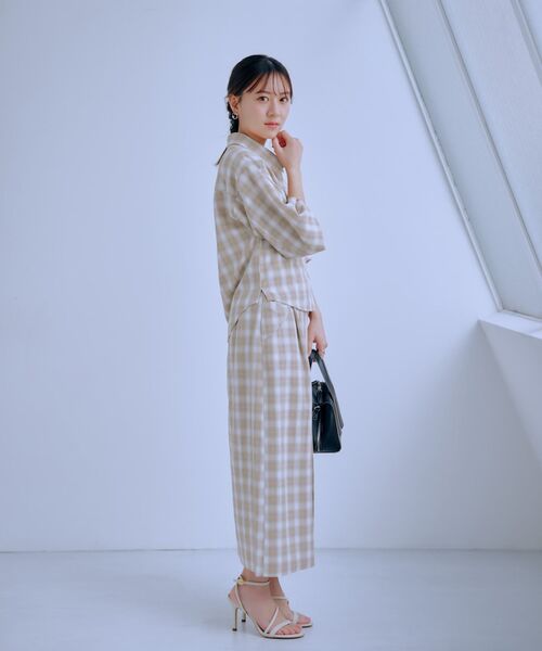 セール】2wayカシュクールチェックシャツ 【低身長・小柄女性