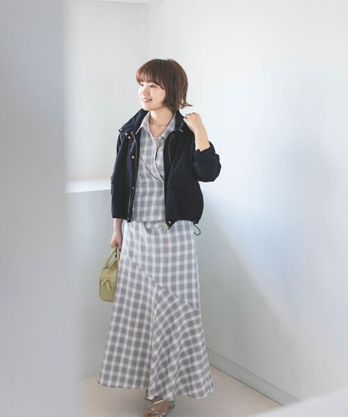 セール】2wayカシュクールチェックシャツ 【低身長・小柄女性