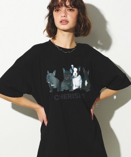 Unitage(ユニテージ)の「ブルTEE(Tシャツ/カットソー・レディース・ブラック/ホワイト・FREE)」の4枚目の写真