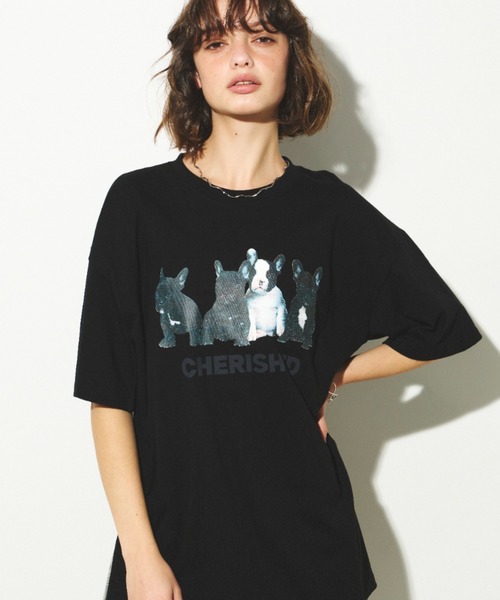 Unitage(ユニテージ)の「ブルTEE(Tシャツ/カットソー・レディース・ブラック/ホワイト・FREE)」の5枚目の写真