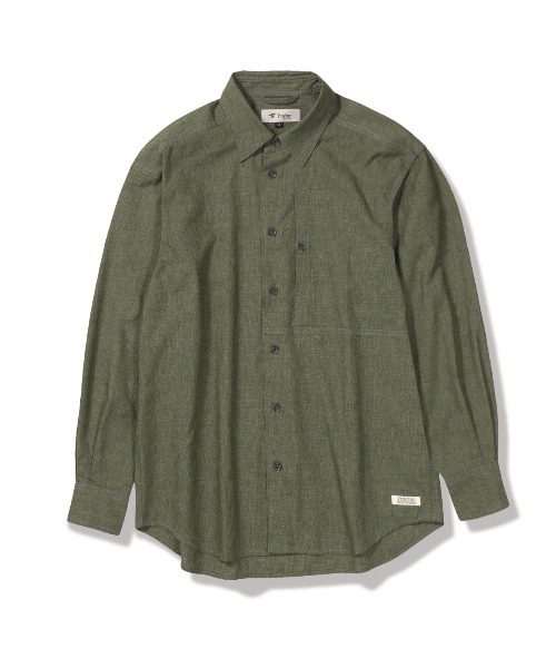 Foxfire（フォックスファイヤー）の「ＣＯＯＬＭＡＸシャンブレーシャツ（シャツ/ブラウス・メンズ・ネイビー/オリーブ/チャコール・M/L/XL）」の15枚目の写真