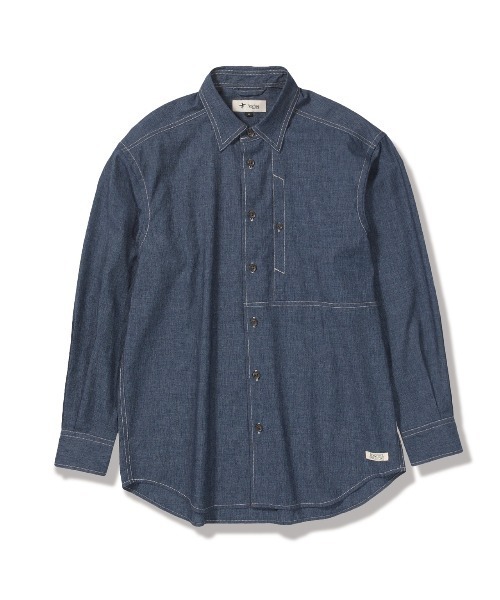 数回着3.5万 20S wjk　リメイク シャツ ジャケット JUN MIKAMI】 プリーツカラーウール混シャツ – ONENESS ONLINE STORE