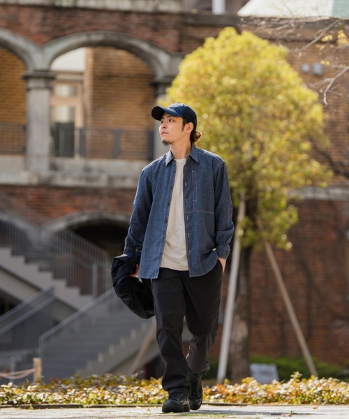 Foxfire（フォックスファイヤー）の「ＣＯＯＬＭＡＸシャンブレーシャツ（シャツ/ブラウス・メンズ・ネイビー/オリーブ/チャコール・M/L/XL）」の6枚目の写真