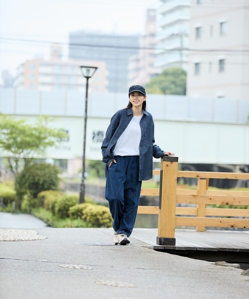 Foxfire（フォックスファイヤー）の「ＣＯＯＬＭＡＸシャンブレーシャツ（シャツ/ブラウス・メンズ・ネイビー/オリーブ/チャコール・M/L/XL）」の8枚目の写真