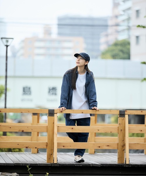 Foxfire（フォックスファイヤー）の「ＣＯＯＬＭＡＸシャンブレーシャツ（シャツ/ブラウス・メンズ・ネイビー/オリーブ/チャコール・M/L/XL）」の12枚目の写真