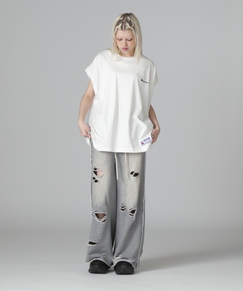 DANKE SCHON(ダンケシェーン)の「【WEB&DEPOT限定】DankeSchon/ダンケシェーン/16OE NOSLEEVES LOGO(タンクトップ・レディース・ブラック/ホワイト・M/L/S)」の10枚目の写真