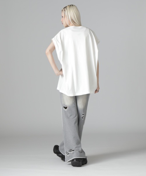 DANKE SCHON(ダンケシェーン)の「【WEB&DEPOT限定】DankeSchon/ダンケシェーン/16OE NOSLEEVES LOGO(タンクトップ・レディース・ブラック/ホワイト・M/L/S)」の14枚目の写真