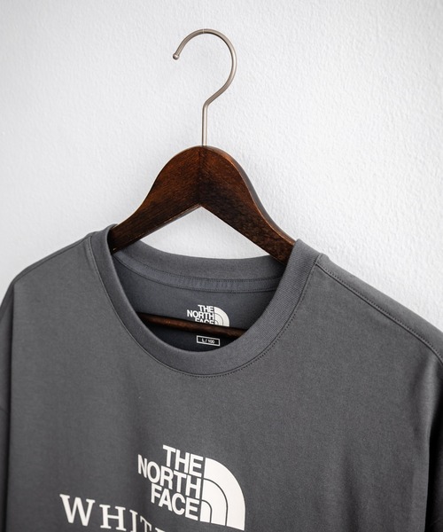 THE NORTH FACE(ザノースフェイス)の「日本未展開モデル THE NORTH FACE ザ・ノースフェイス WHITE LABEL ホワイトレーベル SIGNATURE S/S R/TEE ロゴプリント半袖Tシャツ(Tシャツ/カットソー・メンズ・ライトブルー/ブラック/ホワイト/チャコール・L/M/S/XXL/XS/XL)」の7枚目の写真