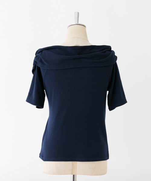 one after another NICE CLAUP(ワンアフターアナザーナイスクラップ)の「クロストップス(Tシャツ/カットソー・レディース・ミント/ネイビー/オフホワイト/グレー・FREE)」の6枚目の写真