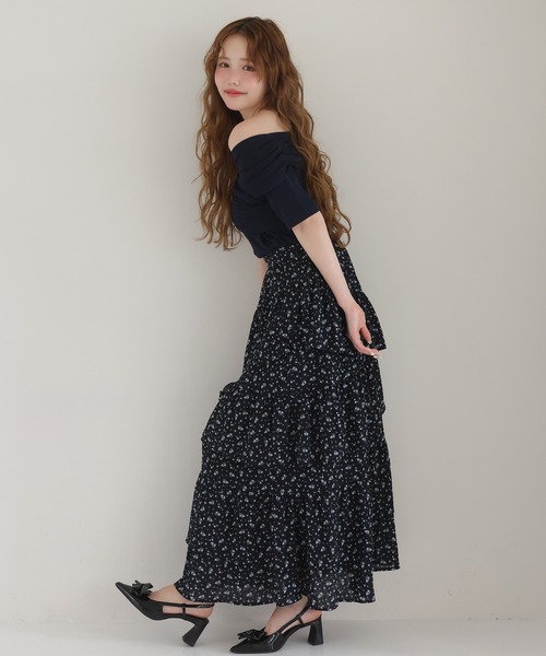 one after another NICE CLAUP(ワンアフターアナザーナイスクラップ)の「クロストップス(Tシャツ/カットソー・レディース・ミント/ネイビー/オフホワイト/グレー・FREE)」の13枚目の写真