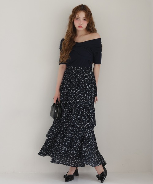 one after another NICE CLAUP(ワンアフターアナザーナイスクラップ)の「クロストップス(Tシャツ/カットソー・レディース・ミント/ネイビー/オフホワイト/グレー・FREE)」の11枚目の写真