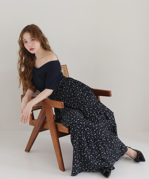 one after another NICE CLAUP(ワンアフターアナザーナイスクラップ)の「クロストップス(Tシャツ/カットソー・レディース・ミント/ネイビー/オフホワイト/グレー・FREE)」の14枚目の写真