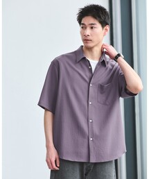 「green label relaxing」 半袖ブラウス - パープル レディース green label relaxing 「green relaxing」 半袖ブラウス