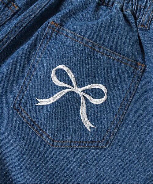 algy（アルジー）の「りぼんポケットショーパン（デニムパンツ・キッズ・ブラック/アイボリー/ブルー・XX-SMALL/X-SMALL/MEDIUM/SMALL）」の13枚目の写真