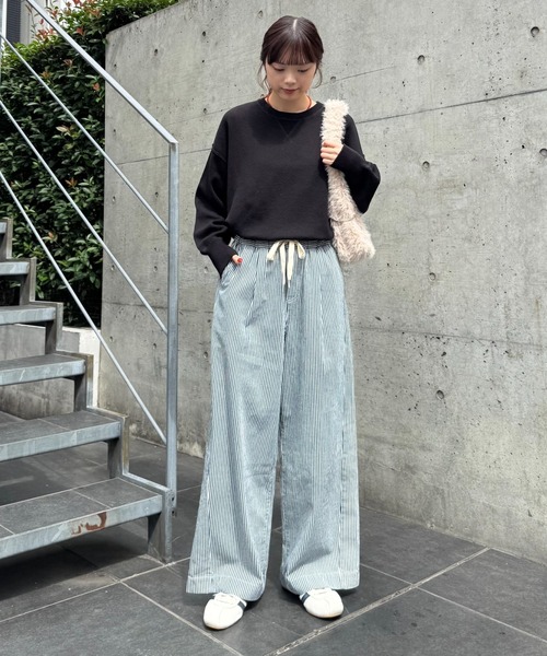 低身長・高身長対応/サイズ展開あり】スタイルアップ柔らかワイド