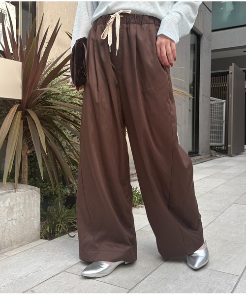 低身長・高身長対応/サイズ展開あり】スタイルアップ柔らかワイド