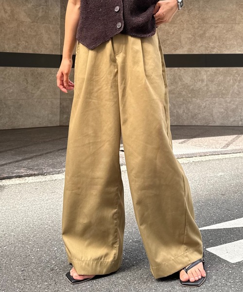 チャオパニックティピー ワイドイージーパンツ セール】【低身長・高身長対応/サイズ展開あり】スタイルアップ
