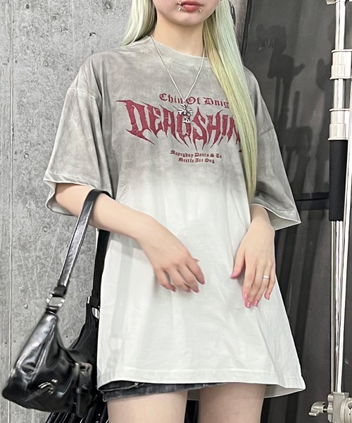 Figments（フィグメンツ）の「パンクロゴビッグＴ（Tシャツ/カットソー・レディース・ブラック/ホワイト・FREE）」の7枚目の写真