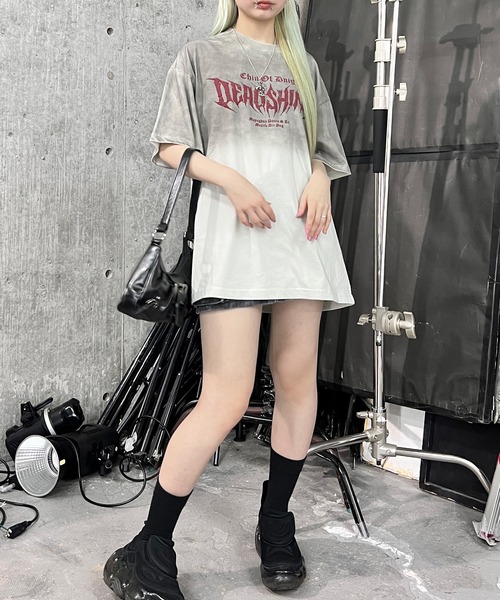 Figments（フィグメンツ）の「パンクロゴビッグＴ（Tシャツ/カットソー・レディース・ブラック/ホワイト・FREE）」の17枚目の写真