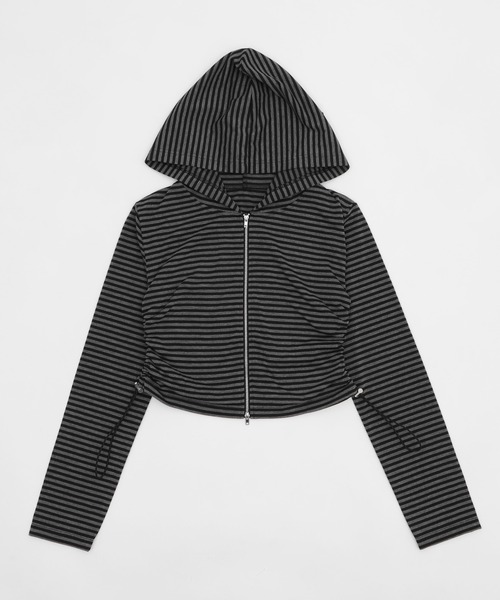 WEGO（ウィゴー）の「WEGO/柄Wジップパーカー（パーカー・レディース・ホワイト/ライトグレー/グレー系その他5・FREE）」の9枚目の写真