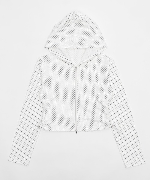 WEGO（ウィゴー）の「WEGO/柄Wジップパーカー（パーカー・レディース・ホワイト/ライトグレー/グレー系その他5・FREE）」の11枚目の写真