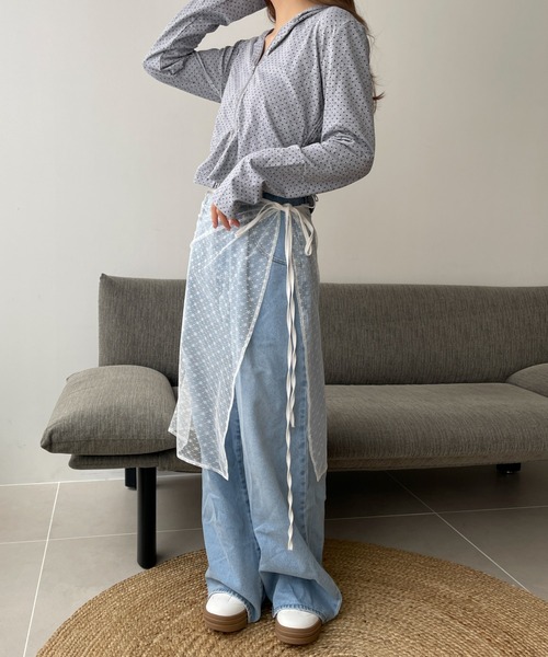 WEGO（ウィゴー）の「WEGO/柄Wジップパーカー（パーカー・レディース・ホワイト/ライトグレー/グレー系その他5・FREE）」の17枚目の写真