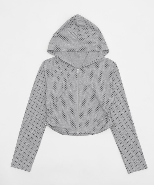 WEGO（ウィゴー）の「WEGO/柄Wジップパーカー（パーカー・レディース・ホワイト/ライトグレー/グレー系その他5・FREE）」の10枚目の写真