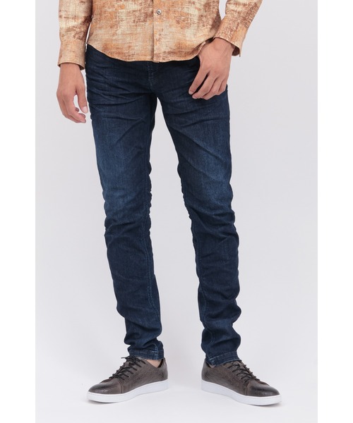 HIGH STREET(ハイストリート)の「ハイパワーストレッチVINTAGEカコウスリムデニム(スラックス・メンズ・ネイビー/ブルー系2/グレー・LL/L/M/S)」の2枚目の写真