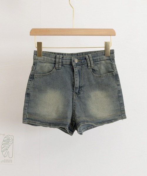 Miniministore(ミニミニストア)の「ウォッシュデニムショートパンツレディース(デニムパンツ・レディース・インディゴブルー・XL/L/M)」の4枚目の写真