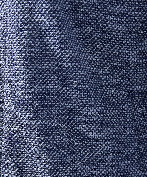 ABAHOUSE GRAY(アバハウスグレイ)の「【サマーニット】バーズアイ ショールカラー ジャケット / ニットジャケット(ブルゾン・メンズ・ネイビー/ライトグレー/ブルー・46/50/48)」の9枚目の写真