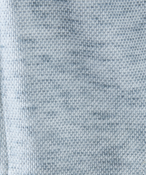 ABAHOUSE GRAY(アバハウスグレイ)の「【サマーニット】バーズアイ ショールカラー ジャケット / ニットジャケット(ブルゾン・メンズ・ネイビー/ライトグレー/ブルー・46/50/48)」の12枚目の写真