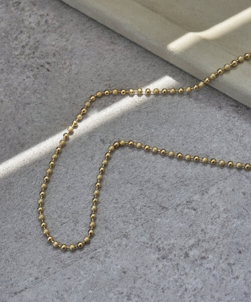 Jena espace merveilleux（ジェナ　エスパスメルヴェイユ）の「スライドボールチェーンネックレス（リング・レディース・シルバー/ゴールド・FREE）」の7枚目の写真