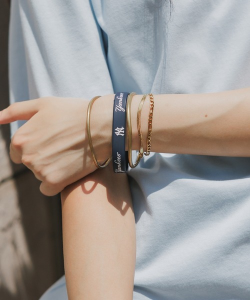 MLB/エムエルビー YANKEES RUBBER BRACELETS ラバーブレスレット