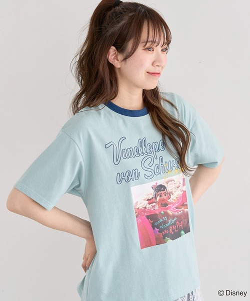 Disney(ディズニー)の「シュガーラッシュ / フォト半袖TEE(Tシャツ/カットソー・レディース・ミント/ピンク・FREE)」の2枚目の写真