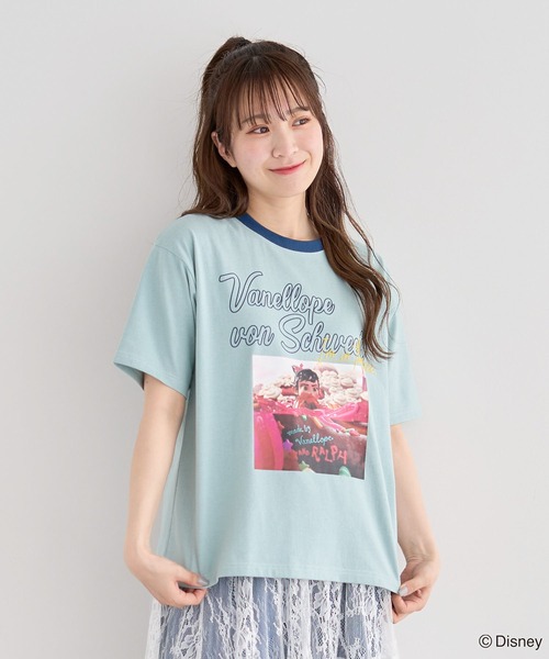 Disney(ディズニー)の「シュガーラッシュ / フォト半袖TEE(Tシャツ/カットソー・レディース・ミント/ピンク・FREE)」の6枚目の写真