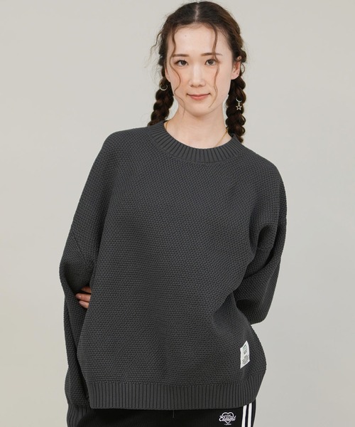 DISCUS ATHLETIC（ディスカス　アスレチック）の「DISCUS ATHLETIC/ディスカスアスレチック セーター クルーニット 5487-6970（ニット/セーター・レディース・ライトグリーン/ピンク/アイボリー/スミクロ/イエロー/オレンジ・M）」の3枚目の写真