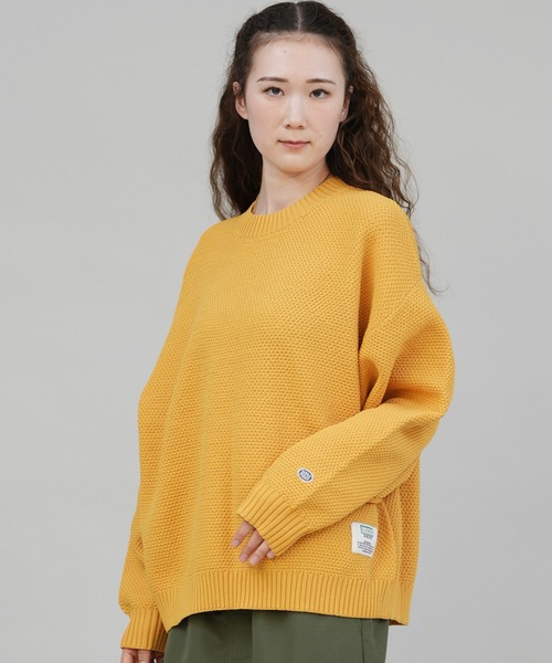 DISCUS ATHLETIC（ディスカス　アスレチック）の「DISCUS ATHLETIC/ディスカスアスレチック セーター クルーニット 5487-6970（ニット/セーター・レディース・ライトグリーン/ピンク/アイボリー/スミクロ/イエロー/オレンジ・M）」の5枚目の写真