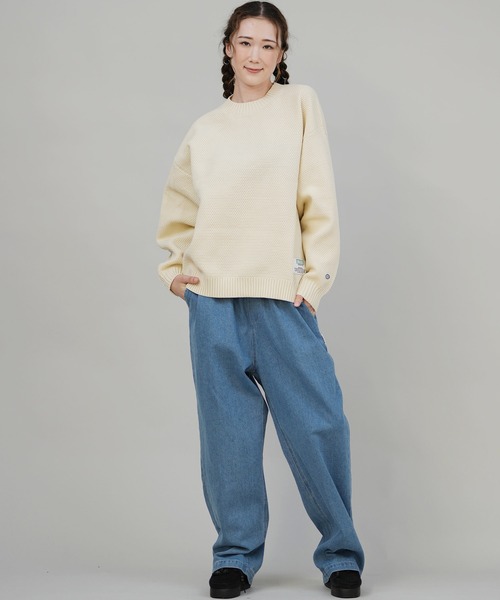 DISCUS ATHLETIC（ディスカス　アスレチック）の「DISCUS ATHLETIC/ディスカスアスレチック セーター クルーニット 5487-6970（ニット/セーター・レディース・ライトグリーン/ピンク/アイボリー/スミクロ/イエロー/オレンジ・M）」の22枚目の写真