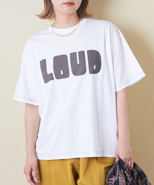 セール】32s天竺ロゴプリントTシャツ（Tシャツ/カットソー