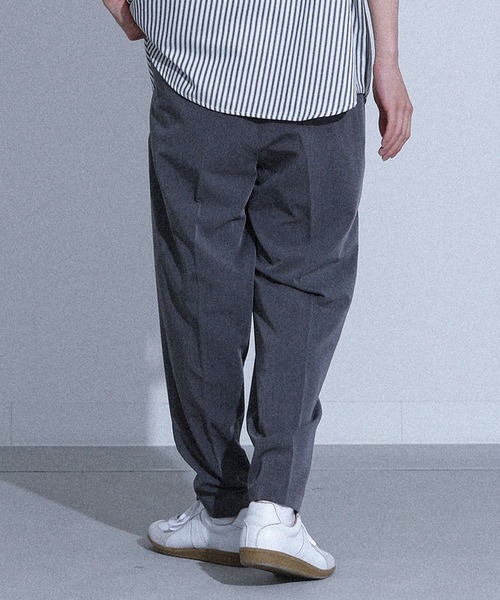 MDR(エムディアール)の「ワイドテーパードイージースラックス(スラックス・メンズ・ブラック/グレー・M/L)」の19枚目の写真