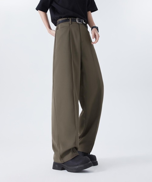 aimoha（アイモハ）の「ゆったりスラックス（スラックス・メンズ・チョコ/ブラック/ライトベージュ・LARGE/MEDIUM/X-LARGE）」の3枚目の写真