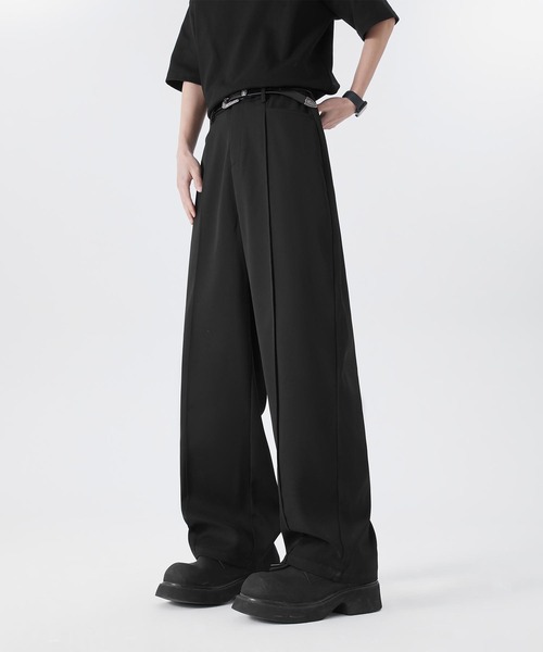 aimoha（アイモハ）の「ゆったりスラックス（スラックス・メンズ・チョコ/ブラック/ライトベージュ・LARGE/MEDIUM/X-LARGE）」の2枚目の写真