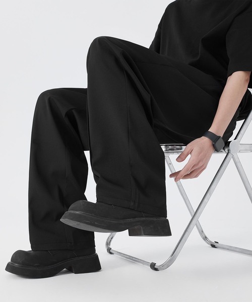 aimoha（アイモハ）の「ゆったりスラックス（スラックス・メンズ・チョコ/ブラック/ライトベージュ・LARGE/MEDIUM/X-LARGE）」の11枚目の写真