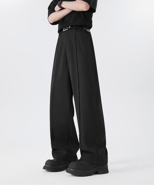 aimoha（アイモハ）の「ゆったりスラックス（スラックス・メンズ・チョコ/ブラック/ライトベージュ・LARGE/MEDIUM/X-LARGE）」の5枚目の写真