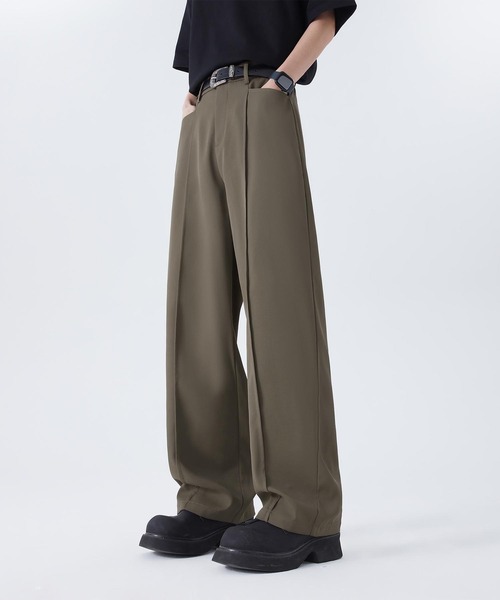 aimoha（アイモハ）の「ゆったりスラックス（スラックス・メンズ・チョコ/ブラック/ライトベージュ・LARGE/MEDIUM/X-LARGE）」の13枚目の写真