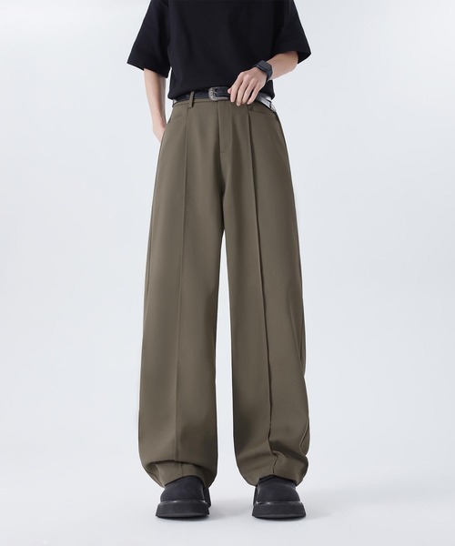 aimoha（アイモハ）の「ゆったりスラックス（スラックス・メンズ・チョコ/ブラック/ライトベージュ・LARGE/MEDIUM/X-LARGE）」の12枚目の写真