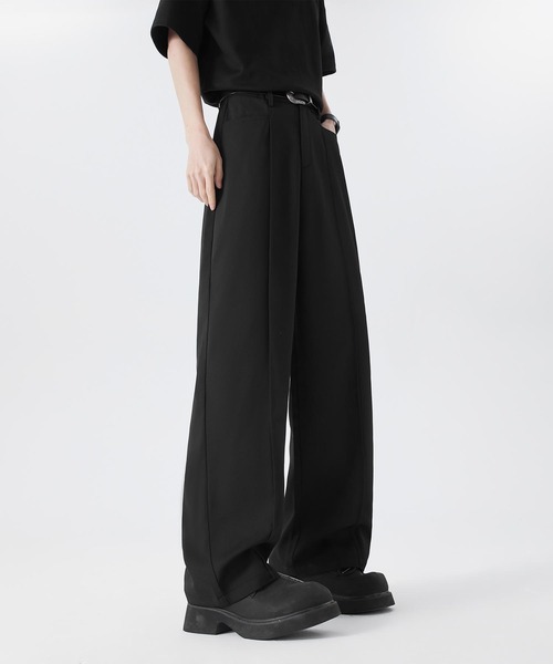 aimoha（アイモハ）の「ゆったりスラックス（スラックス・メンズ・チョコ/ブラック/ライトベージュ・LARGE/MEDIUM/X-LARGE）」の6枚目の写真