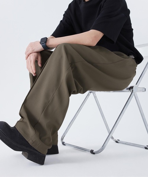 aimoha（アイモハ）の「ゆったりスラックス（スラックス・メンズ・チョコ/ブラック/ライトベージュ・LARGE/MEDIUM/X-LARGE）」の19枚目の写真