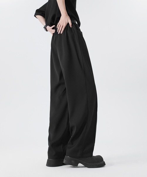 aimoha（アイモハ）の「ゆったりスラックス（スラックス・メンズ・チョコ/ブラック/ライトベージュ・LARGE/MEDIUM/X-LARGE）」の7枚目の写真